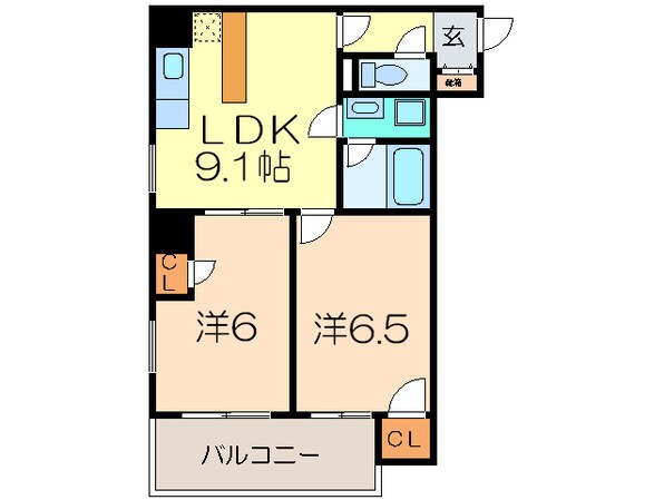 ガ－ディアン千代田の物件間取画像